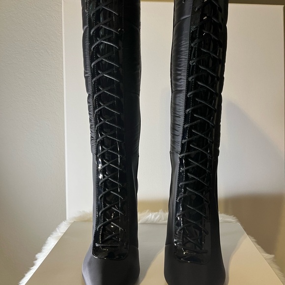 INC International Concepts Shoes - INC Sicole Black lace-Up Knee high Boots. 10M